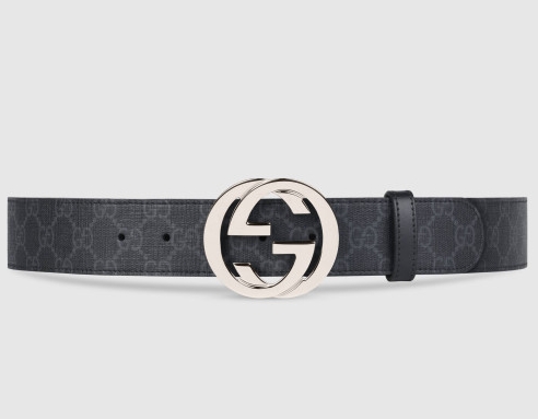 구찌 인터로킹 G 버클 GG 수프림 벨트 벨트 버클 GG Supreme belt with G buckle